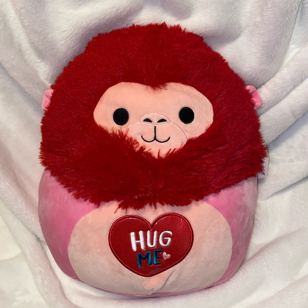 Squishmallows 12” Maruta Red Pink Gorilla Valentine’s day Squishmallow